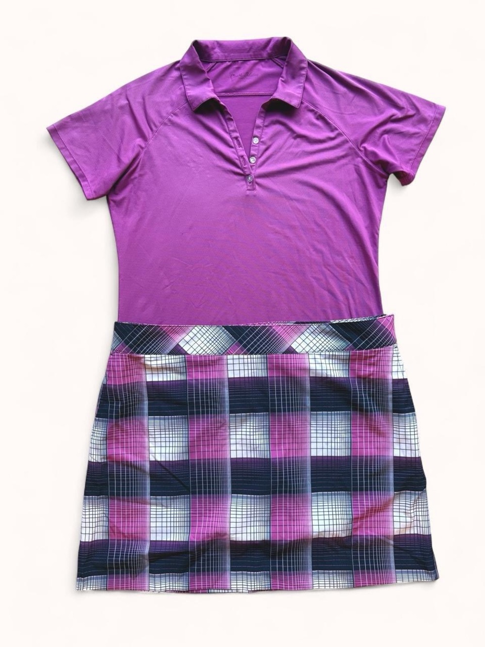Two Izod Skirt Sets - Tennis, Golf, Pickleball Matching Skort and Polo Set (2) - Picture 4 of 7